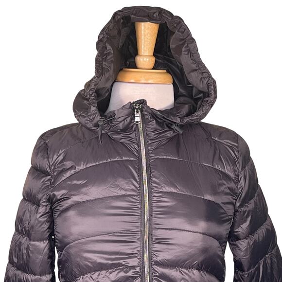 GAP Women’s Black Nylon Packable Puffer Coat Size XS Fits a Small NWOT - Picture 2 of 11